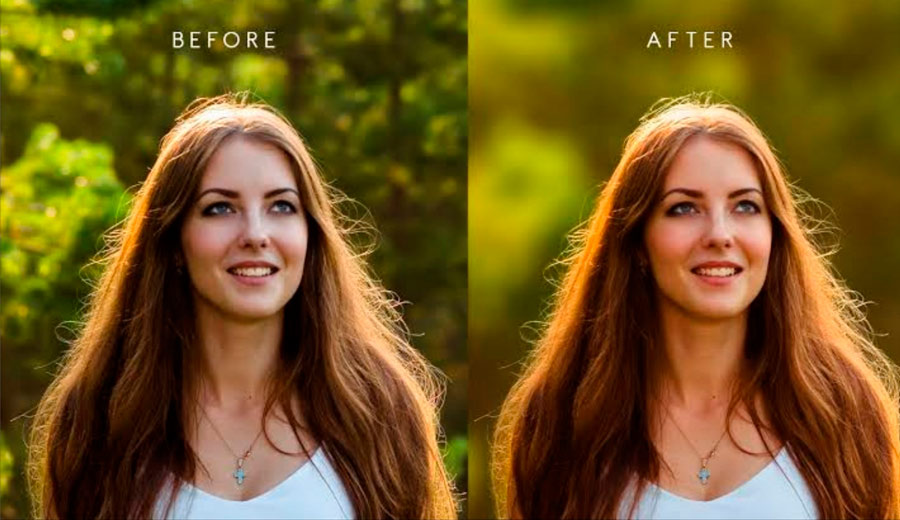 before and after upscaling