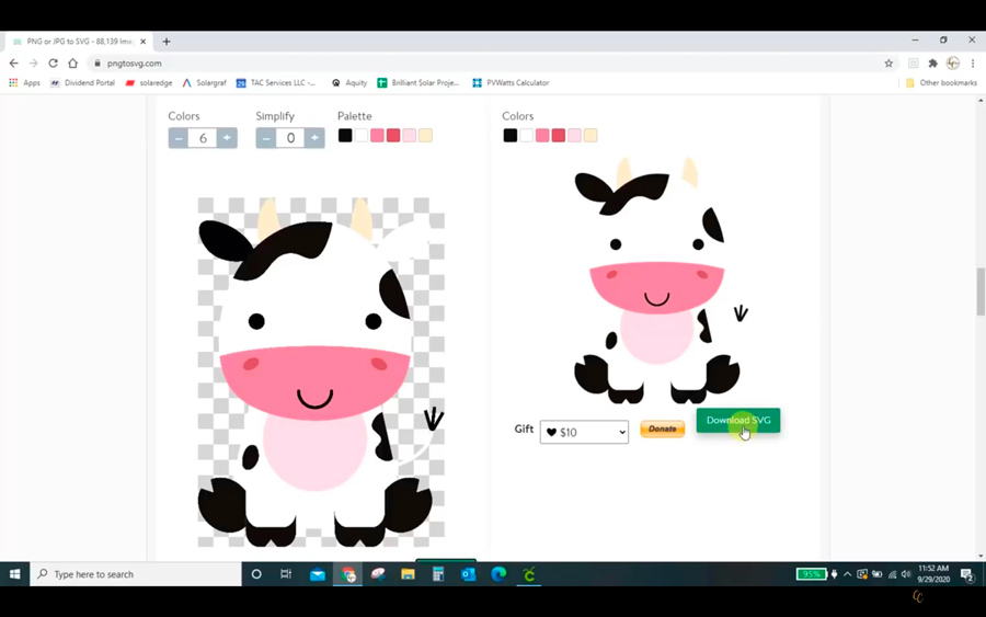 Convert the file to SVG