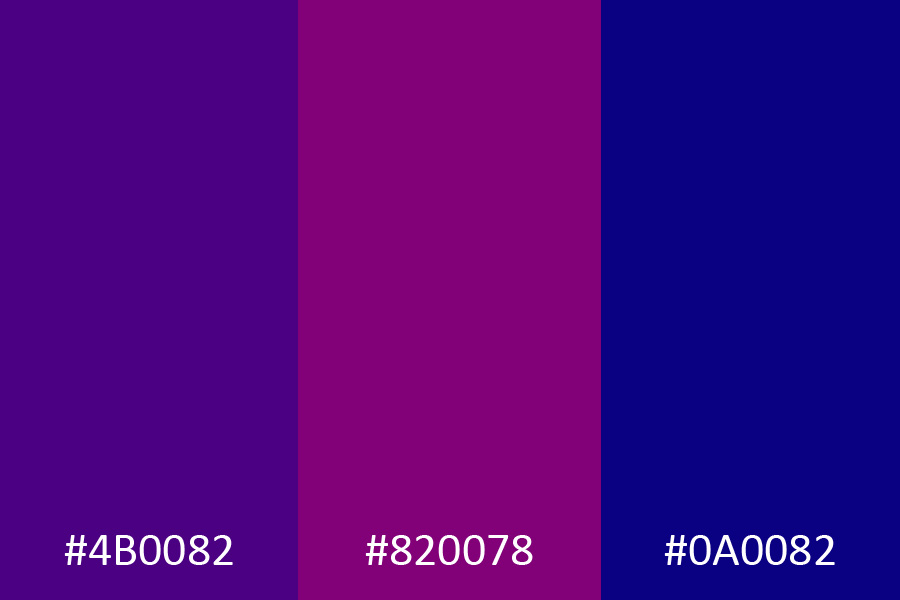 Analogous Indigo Color Matching