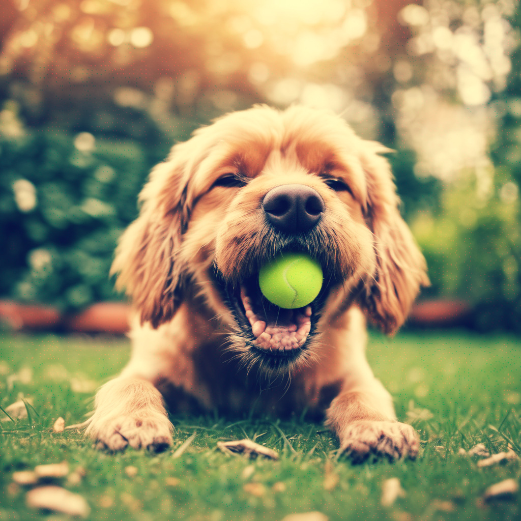 vintage-photo-dog-play-with-ball