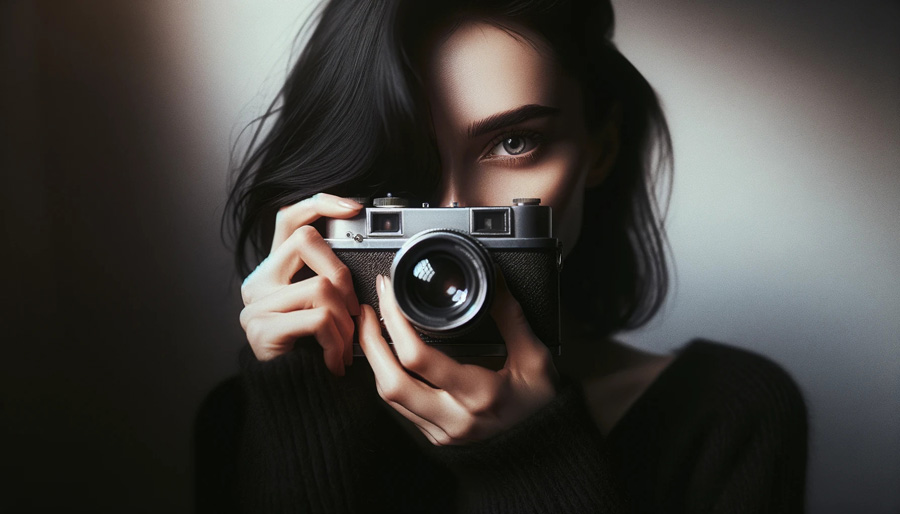 Girl with camera