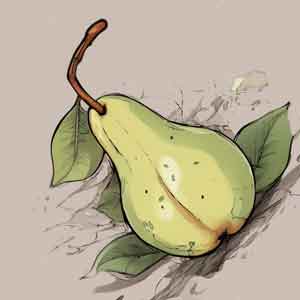 green pear before enhance