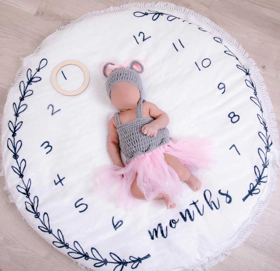 image after using the Face Blur tool to hide child face